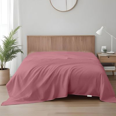 Cotton Home 1pcs Flat Sheet Super Soft 200X220cm Muave