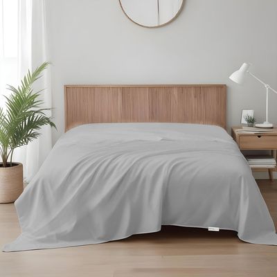 1pcs Flat Sheet Super Soft 220X240cm Grey