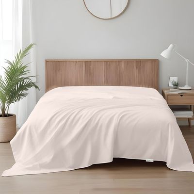 1pcs Flat Sheet Super Soft 240X260cm Ivory
