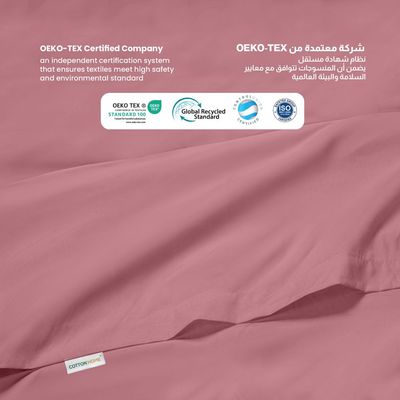 Cotton Home 1pcs Flat Sheet Super Soft 240X260cm Muave