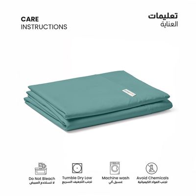 1pcs Flat Sheet Super Soft 240X260cm Teal