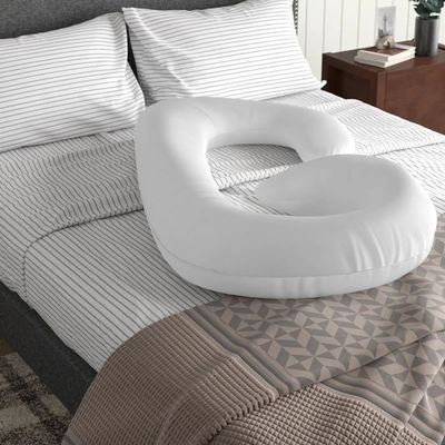 Cotton Home Pregnency Pillow -80x130 cm, White 