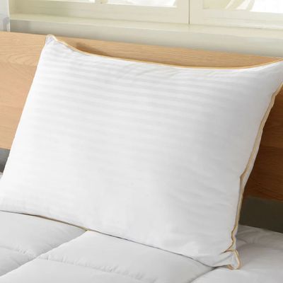 Cotton Home 100% Cotton Stripe Pillow King-1pc 50x90cm,with Gold Cord 