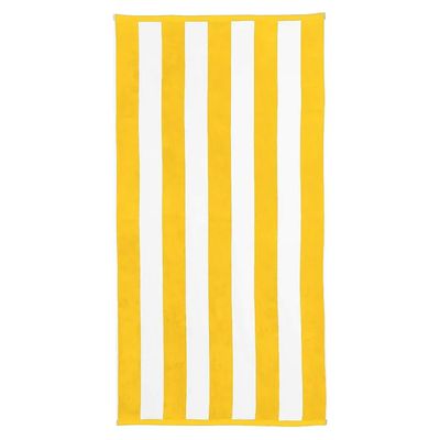  100% Cotton Striped pool Towel -90x180cm ,Yellow 
