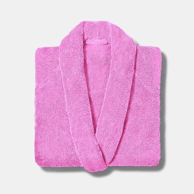  Cotton Home Bathrobe with Pockets Terry - Dusty Pink