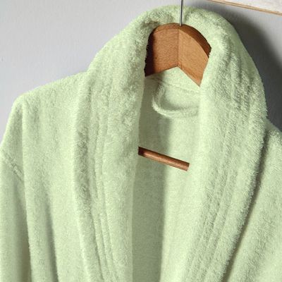  Cotton Home Bathrobe with Pockets Terry - Mint Green 