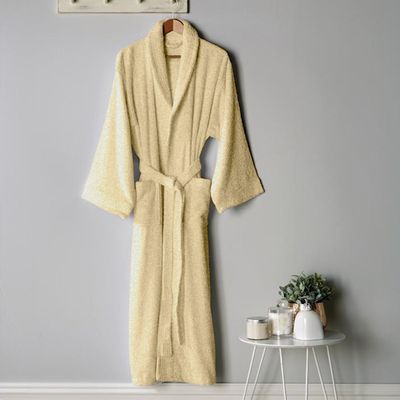  Cotton Home Bathrobe with Pockets Terry -Linen 