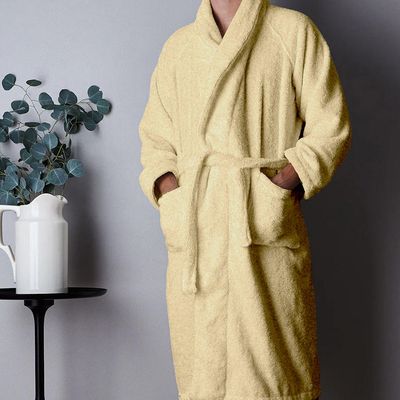  Cotton Home Bathrobe with Pockets Terry -Linen 