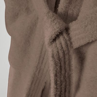  Cotton Home Bathrobe with Pockets Terry - Taupe 