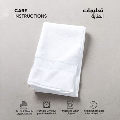 Cotton Home Hand Towel, 50X100cm ,100%Cotton,White