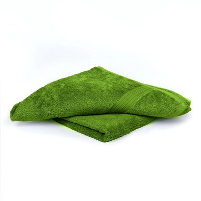  Cotton Home Bath Towel 2pc Set,70x140cm,100%Cotton,Dark Green