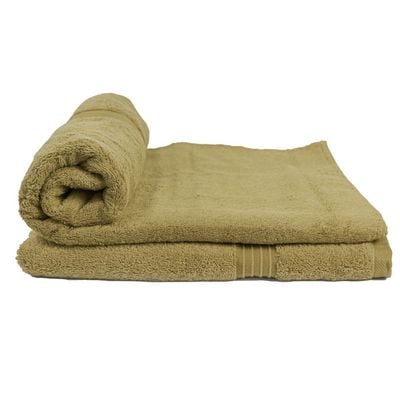  Cotton Home Bath Towel 2pc Set,70x140cm,100%Cotton,Camel