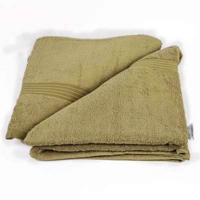  Cotton Home Bath Towel 2pc Set,70x140cm,100%Cotton,Camel