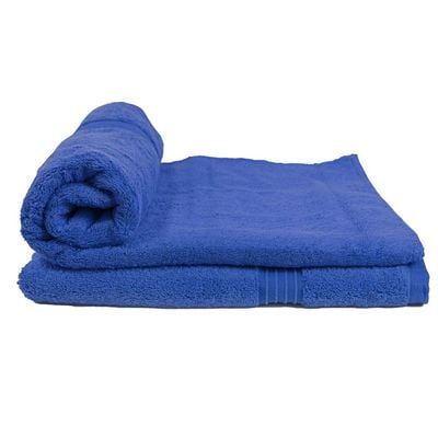  Cotton Home Bath Towel2pc Set,70x140cm,100%Cotton,Dark Blue