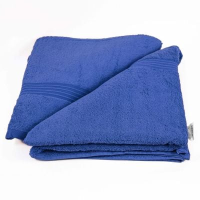  Cotton Home Bath Towel2pc Set,70x140cm,100%Cotton,Dark Blue