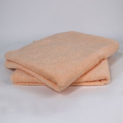  Cotton Home Bath Towel 2pc Set,70x140cm,100%Cotton, Peach 