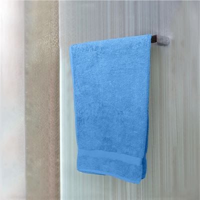  Cotton Home Bath Towel 2pc Set,70x140cm,100%Cotton, Light Blue 