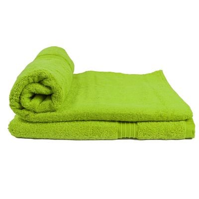  Cotton Home Bath Towel 2pc Set,70x140cm,100%Cotton Kiwi Green