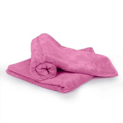  Cotton Home Bath Towel 2pc Set,70x140cm,100%Cotton Pink