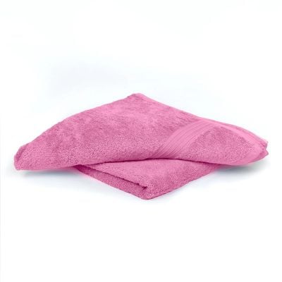  Cotton Home Bath Towel 2pc Set,70x140cm,100%Cotton Pink