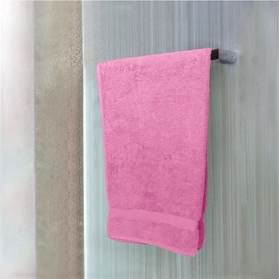  Cotton Home Bath Towel 2pc Set,70x140cm,100%Cotton Pink