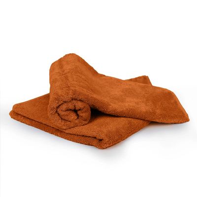  Cotton Home Bath Towel 2pc Set,70x140cm,100%Cotton Orange