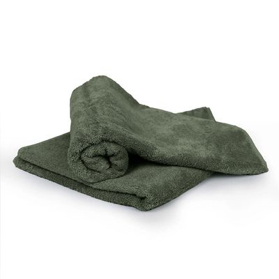  Cotton Home Bath Towel 2pc Set,70x140cm,100%Cotton Army Green 