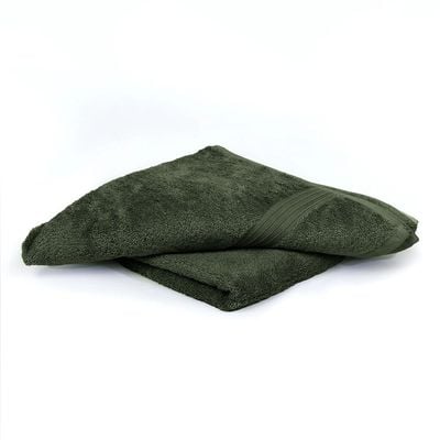  Cotton Home Bath Towel 2pc Set,70x140cm,100%Cotton Army Green 