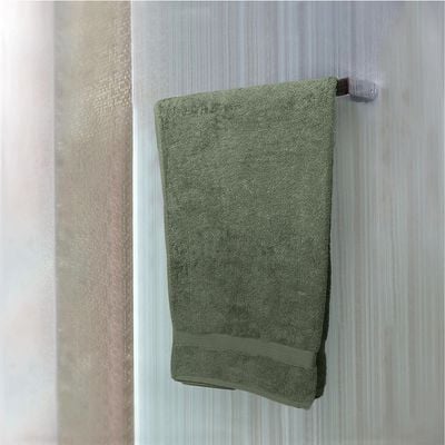  Cotton Home Bath Towel 2pc Set,70x140cm,100%Cotton Army Green 