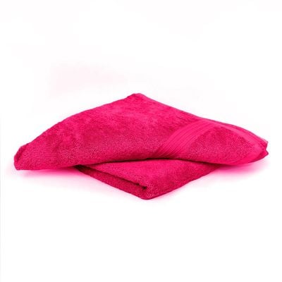  Cotton Home Bath Towel 2pc Set,70x140cm,100%Cotton F.Pink