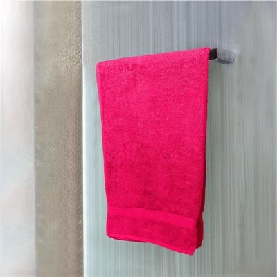  Cotton Home Bath Towel 2pc Set,70x140cm,100%Cotton F.Pink