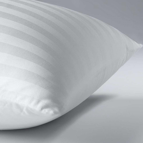 Cotton Home Filled Cushion-1pc,30x50,1cm Stripe, Cotton ,White 