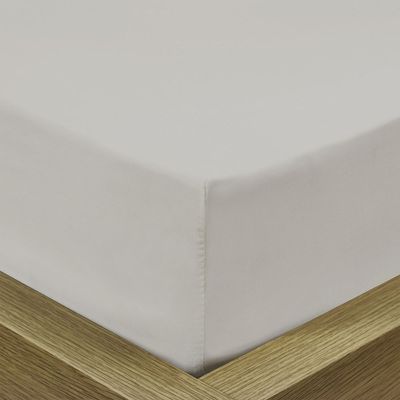 3 Piece Fitted Sheet Set Super Soft Grey Queen Size 160X200+30 cmwith 2 Pillow case