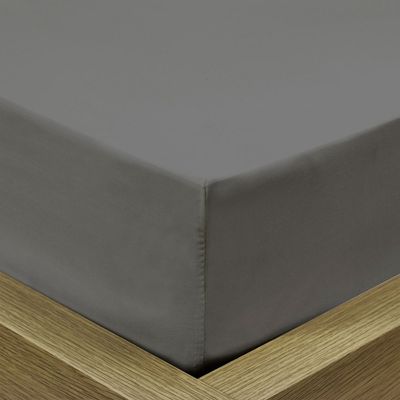 3 Piece Fitted Sheet Set Super Soft Silver King 180X200+30cm with 2 Pillow case