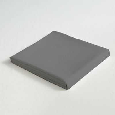 3 Piece Flat Sheet Set Super Soft Silver Single Size 160X220 cm with 2 Pillow case