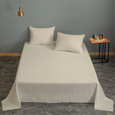 Cotton Home 3 Piece Flat Sheet Set Super Soft Phone Single Size160X220 cm with 2 Pillow case