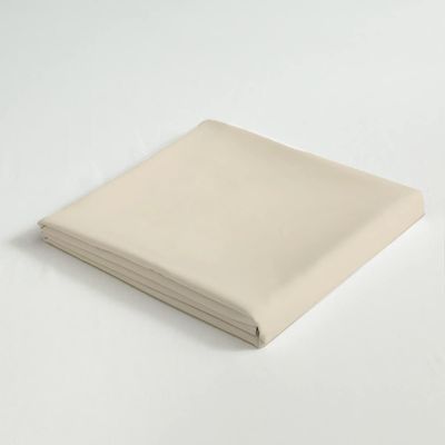 Cotton Home 3 Piece Flat Sheet Set Super Soft Ivory Single Size160X220 cm with 2 Pillow case