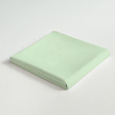 Cotton Home 3 Piece Flat Sheet Set Super Soft Mint Green Single Size160X220 cm with 2 Pillow case