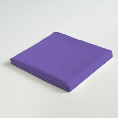 Cotton Home 3 Piece Flat Sheet Set Super Soft Violet King Size 220X240 cm with 2 Pillow case