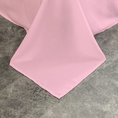 Cotton Home Flat Sheet 100% Cotton 200x240cm - Pink