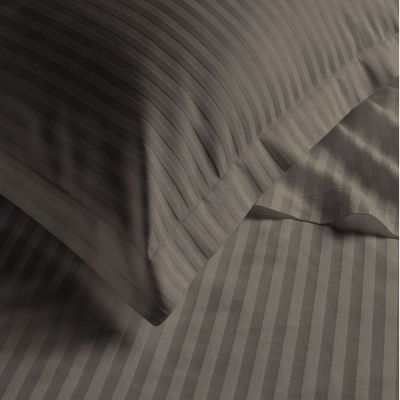 Grey Stripe Duvet Cover King-6pc Set
W-240 x L-260cm, Stripe F/B
1pc Fitted Sheet 200x200 cm Stripe F/B
2pc Pillowcover 50x75+15 Stripe F/B
2pc Pillowcase 50x75+5 Stripe F/B