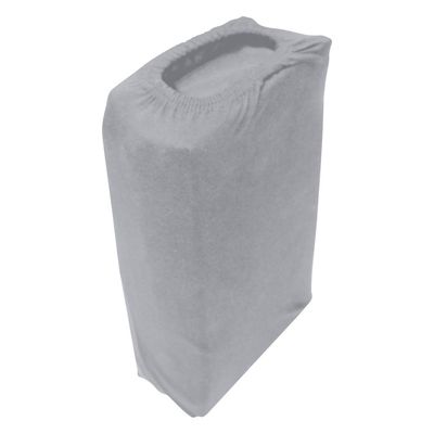Cotton Home Jersey 1PC Duvet Cover Grey-200x200, 2pc Pillowcase 48x74+12cm