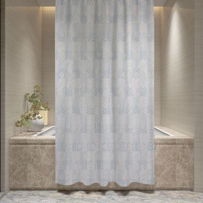 Cotton Home Microfiber Shower Curtain-DS05