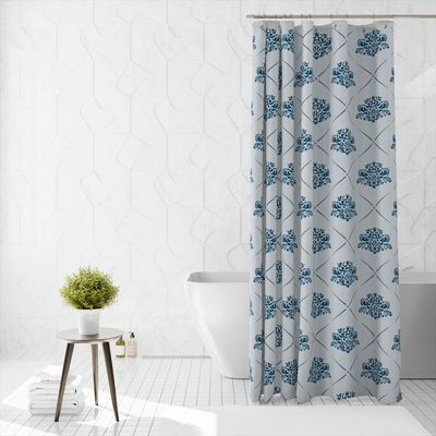 Cotton Home Microfiber Shower Curtain-DS07