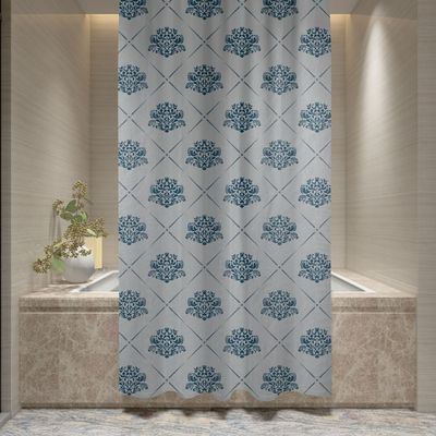 Cotton Home Microfiber Shower Curtain-DS07
