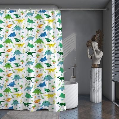 Cotton Home Microfiber Shower Curtain-DS09