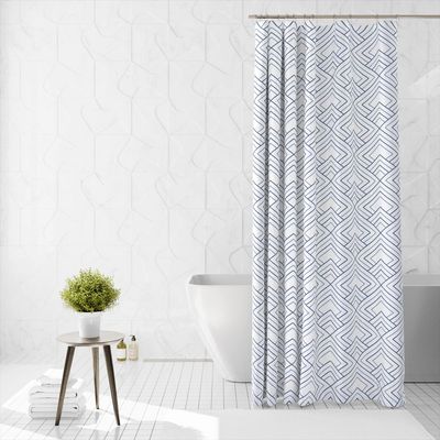 Cotton Home Microfiber Shower Curtain-DS12