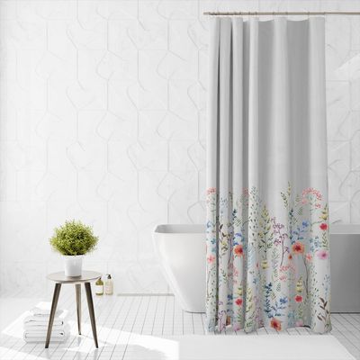 Cotton Home Microfiber Shower Curtain-DS15