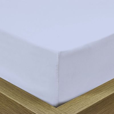 Cotton Home 1Pcs Fitted Sheet Super Soft 90X190+20cm Sky Blue