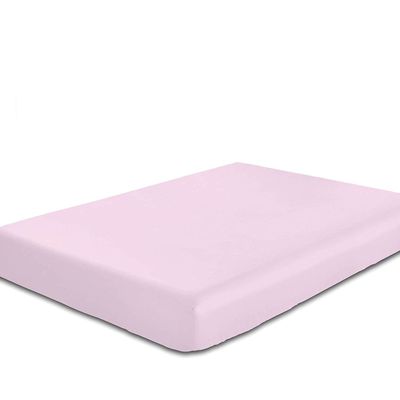 Cotton Home 1Pcs Fitted Sheet Super Soft 120X200+25cm Pink
